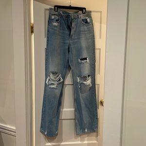 Zara 2022 distressed denim